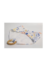 Babyjem Ahşap Di̇şli̇kli̇ Müslin Önlük Renkli̇ Halkalar